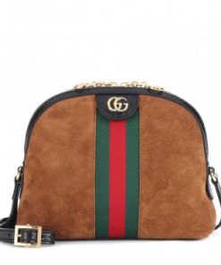 Men Ophidia suede crossbody P00321120 brown