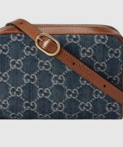 Alternative view of GG Denim Ophidia mini 517350