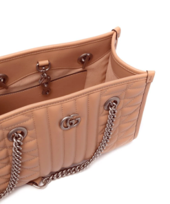 Alternative view of Gucci small GG Marmont tote bag Pink