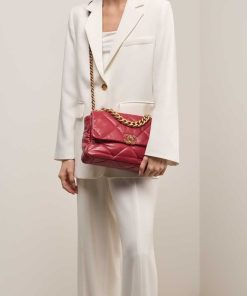 Alternative view of CHANEL 19 Replica Red Flap Bag