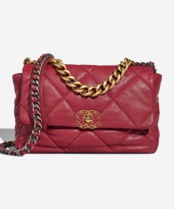 CHANEL 19 Replica Red Flap Bag