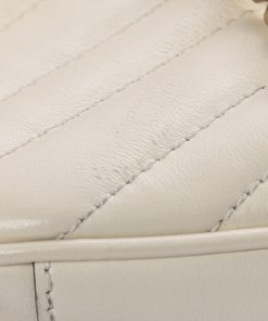 Alternative view of Gucci Marmont Flap Bag White