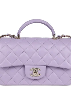Chanel Replica MINI FLAP BAG Metal Light Purple
