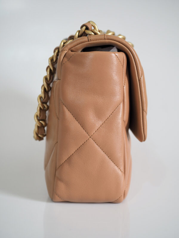CHANEL 19 Replica Brown Flap Bag - Image 3