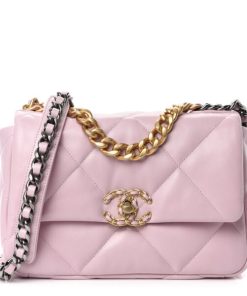 CHANEL 19 Replica Light Pink Bag
