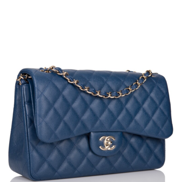 CHANEL Replica Classic Single Flap Bag Navy Blue - Image 3
