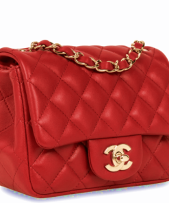 Alternative view of CHANEL Replica Mini Square Classic Flap Red