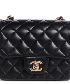 CHANEL Replica Mini Square Classic Flap Black