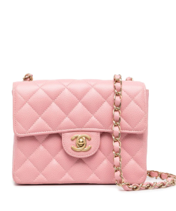 CHANEL Replica Mini Square Classic Flap Pink