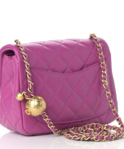 Alternative view of CHANEL Replica Mini CC Pearl Crush Flap Violet