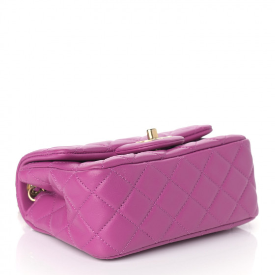 CHANEL Replica Mini CC Pearl Crush Flap Violet - Image 3