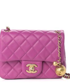 CHANEL Replica Mini CC Pearl Crush Flap Violet