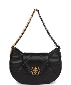 Chanel 19 Replica Hobo Bag Black