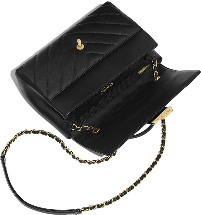 CHANEL Replica Black Gold Class CC Top Handle Bag - Image 2