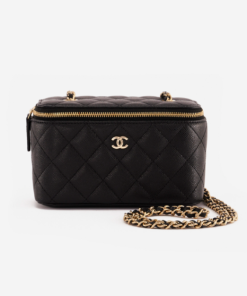 Chanel Replica Vanity Small Caviar Black