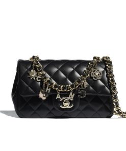 Chanel Replica Mini Flap Bag Gold-Tone Metal