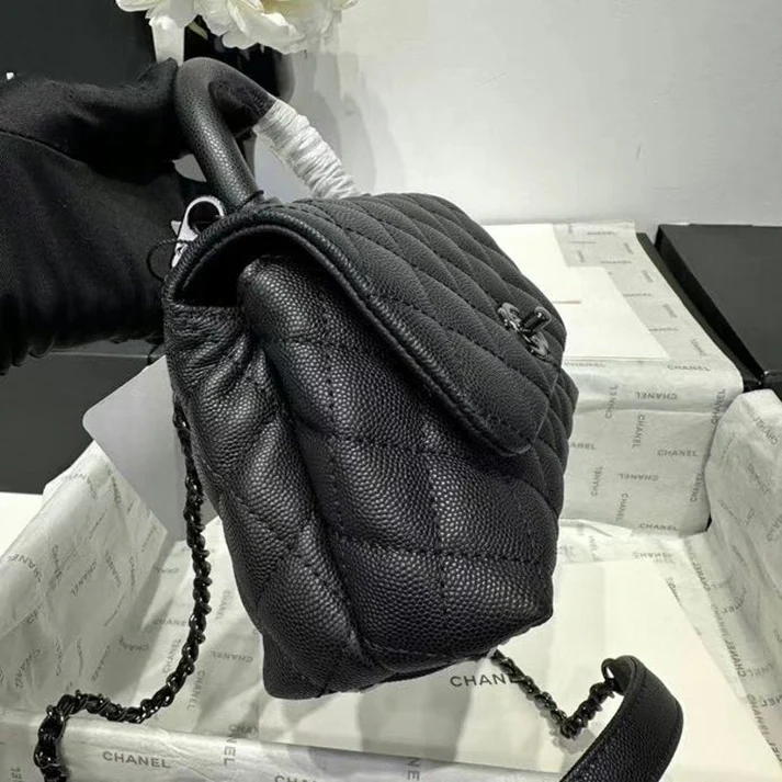 CHANEL Coco Mini Replica Top Lizard Handle Bag - Image 2