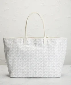 Alternative view of Goyard Dupe Tote Saint Louis PM White Bag