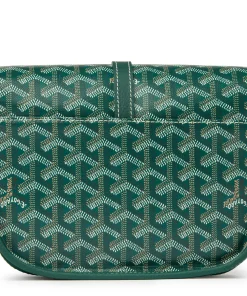 Alternative view of Goyard Dupe Goyardine Belvedere Green Messenger Bag
