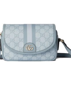 Gucci Ophidia GG Mini Shouder Bag Dusty Blue