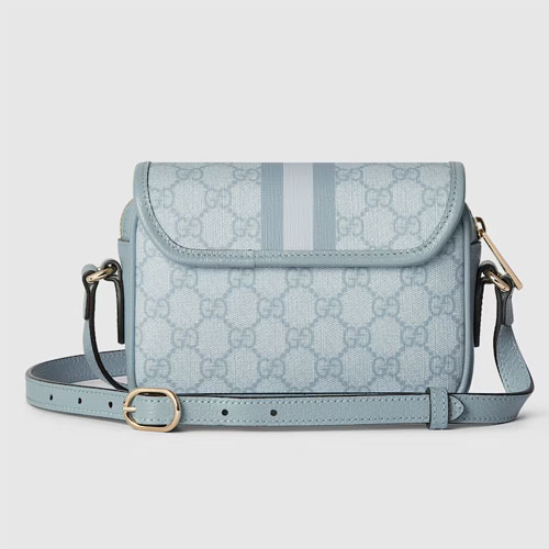 Gucci Ophidia GG Mini Shouder Bag Dusty Blue - Image 2