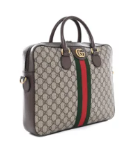 GG Gucci Shoulder Bag Coated Canvas Beige - Image 4