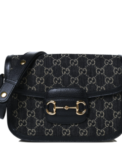 GUCCI Jacquard Black Denim Monogram