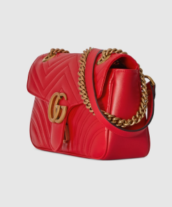 Alternative view of Gucci Replica Red Marmont Small Shoulder Bag