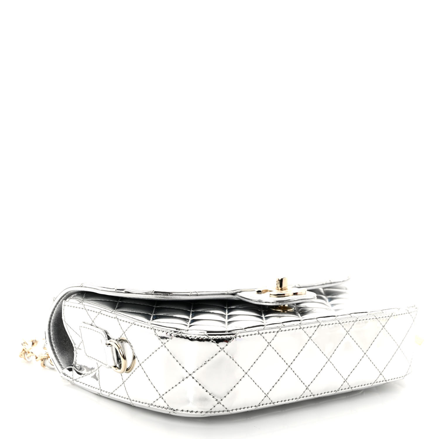 Chanel New Replica 24C Mirrored metallic Flap Shoulder Bag - Image 3
