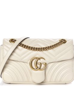 Gucci Marmont Flap Bag White