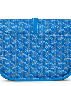 Alternative view of Goyard Dupe Goyardine Belvedere Sky Blue Messenger Bag