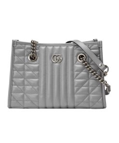 Gucci small GG Marmont tote bag Gray