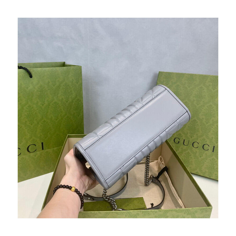 Gucci small GG Marmont tote bag Gray - Image 5